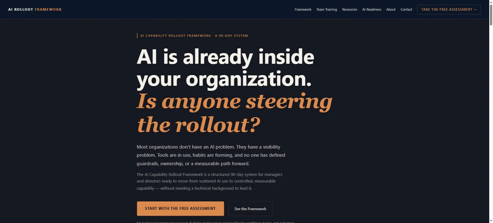 Structured 90-day AI adoption framework gallery image