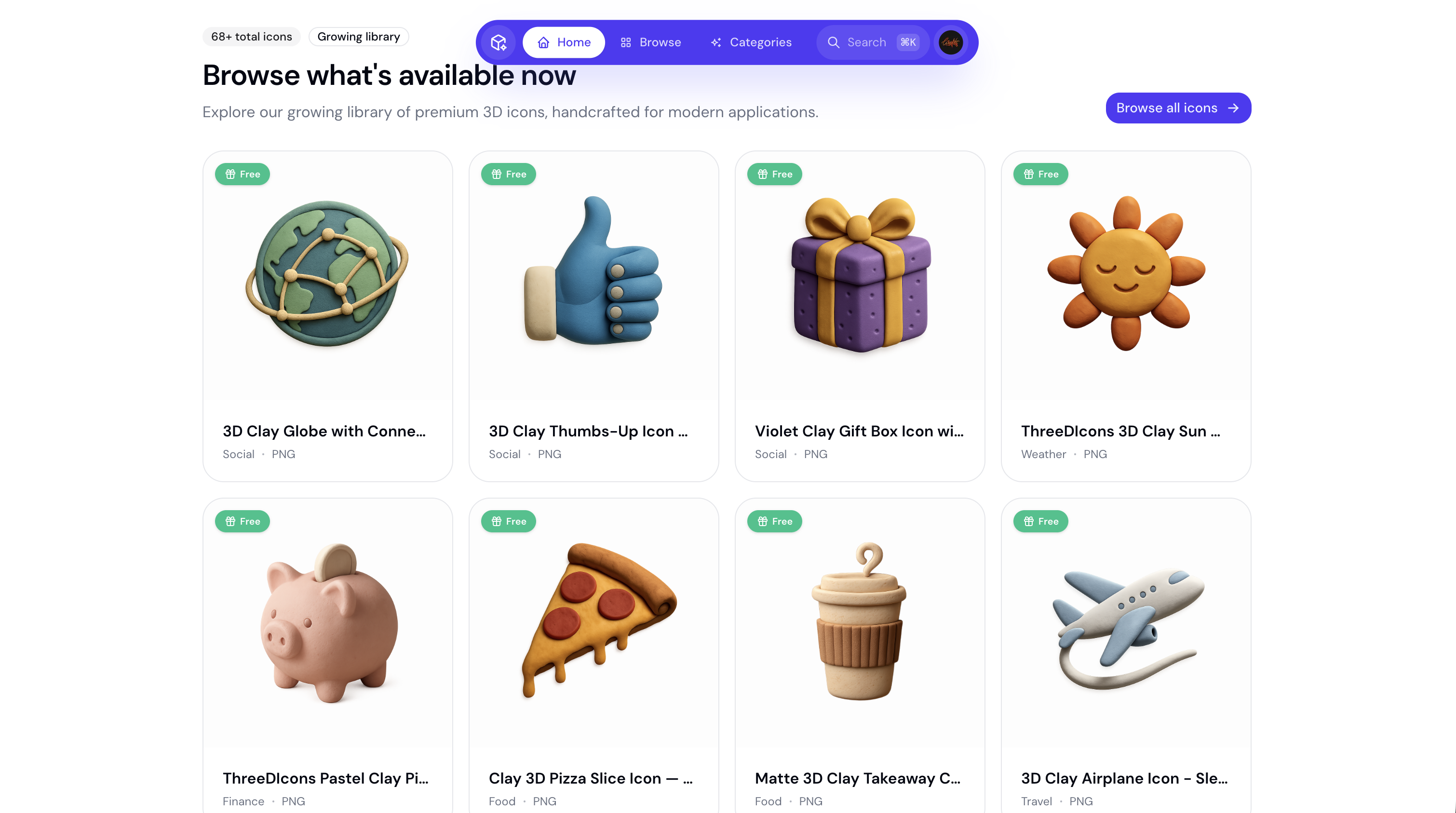 3D Icons - Screenshot 3 showing product features and functionality