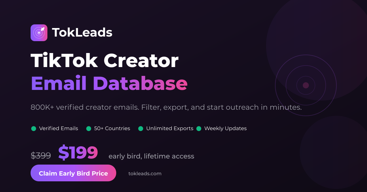 TokLeads - Screenshot 2 showing product features and functionality