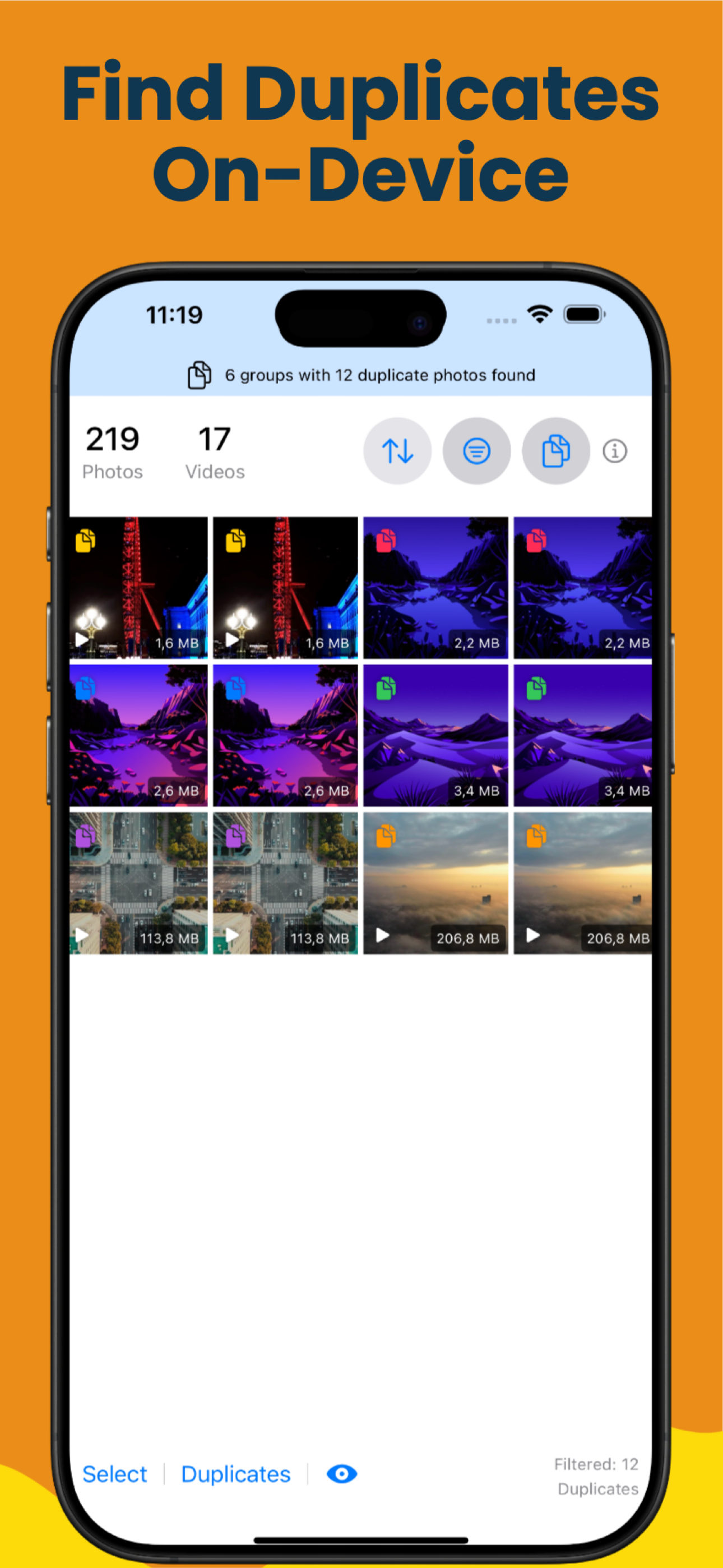 Média Se cacher - Le nettoyeur de photos de la confidentialité est entièrement sur dispositif 5
