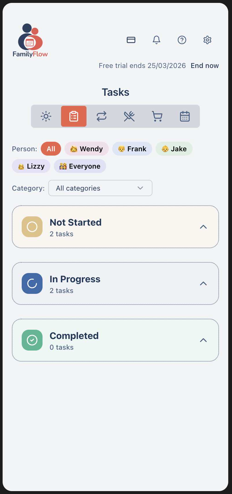 FamilyFlow - Screenshot 3 showing product features and functionality