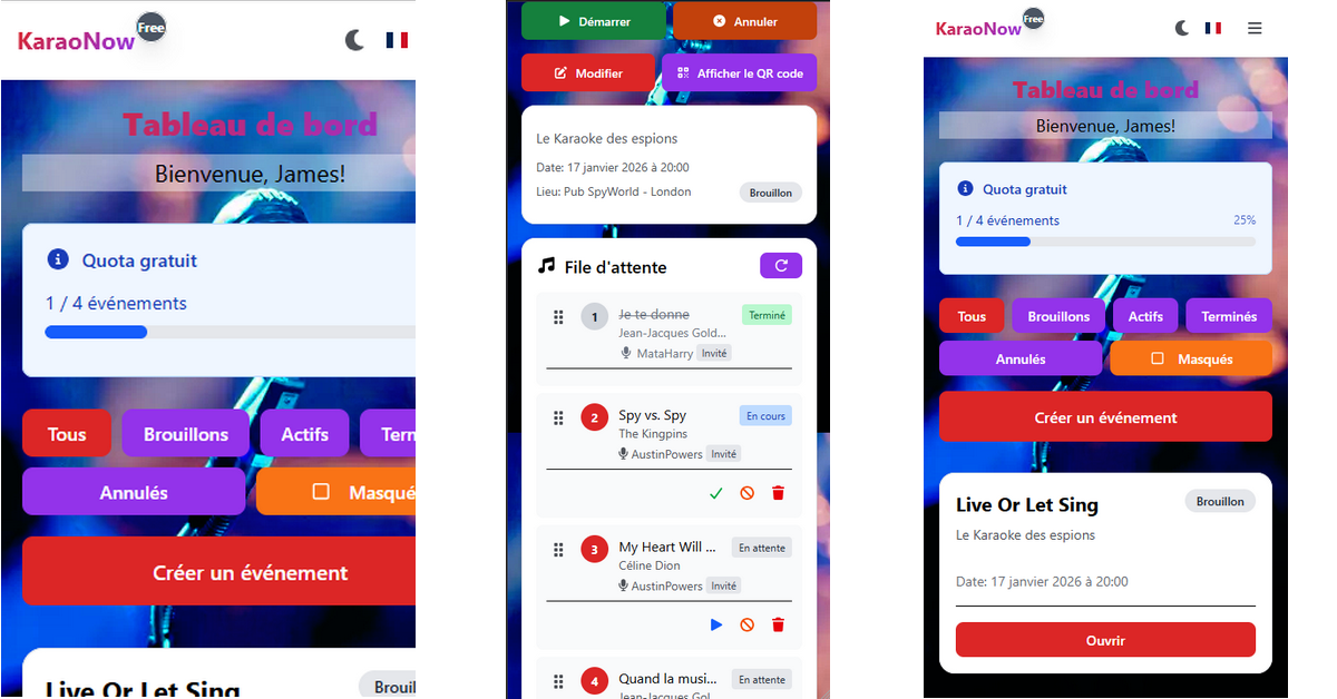KaraoNow - Main product screenshot demonstrating key features and user interface