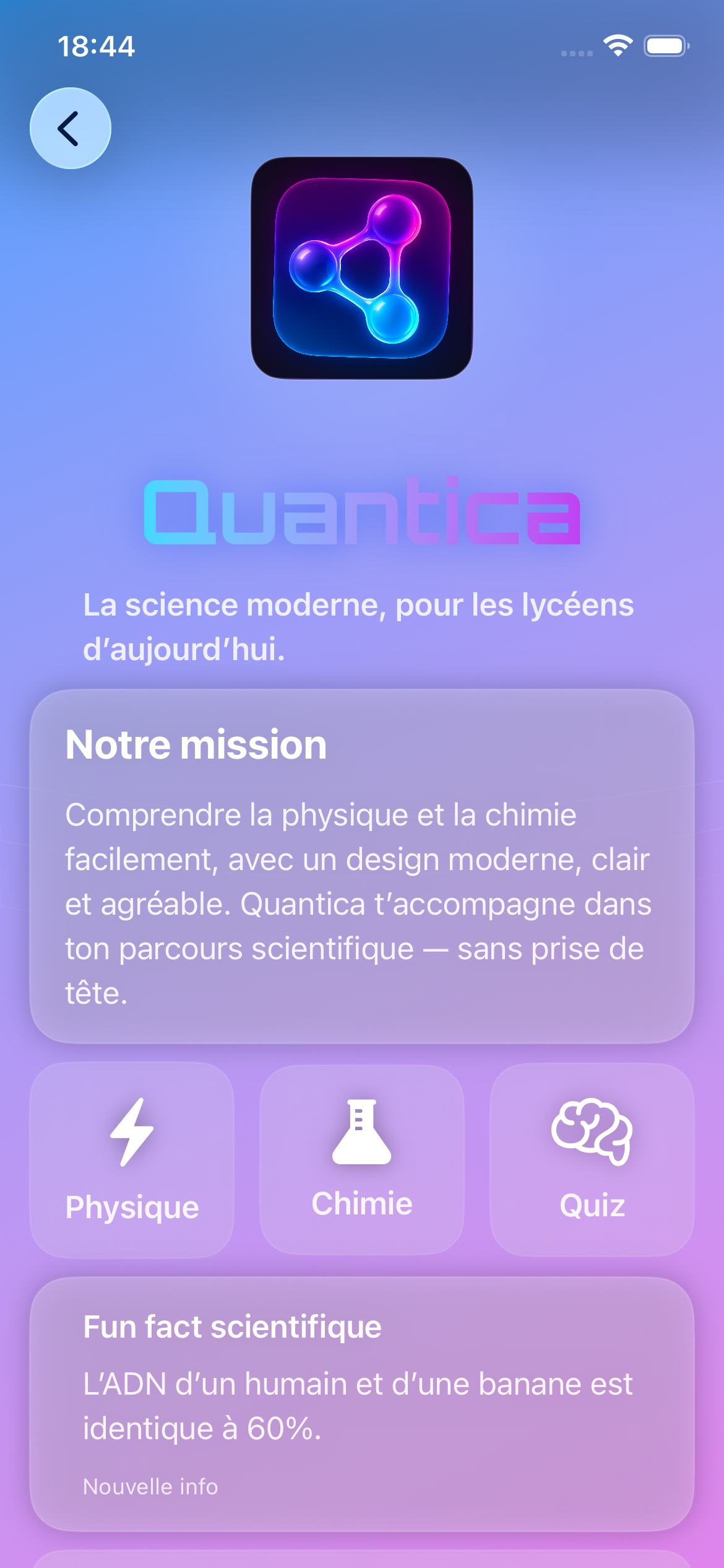 Quantica - Screenshot 3 showing product features and functionality
