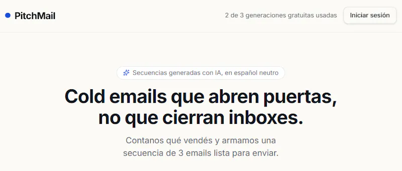 PitchMail screenshot 2