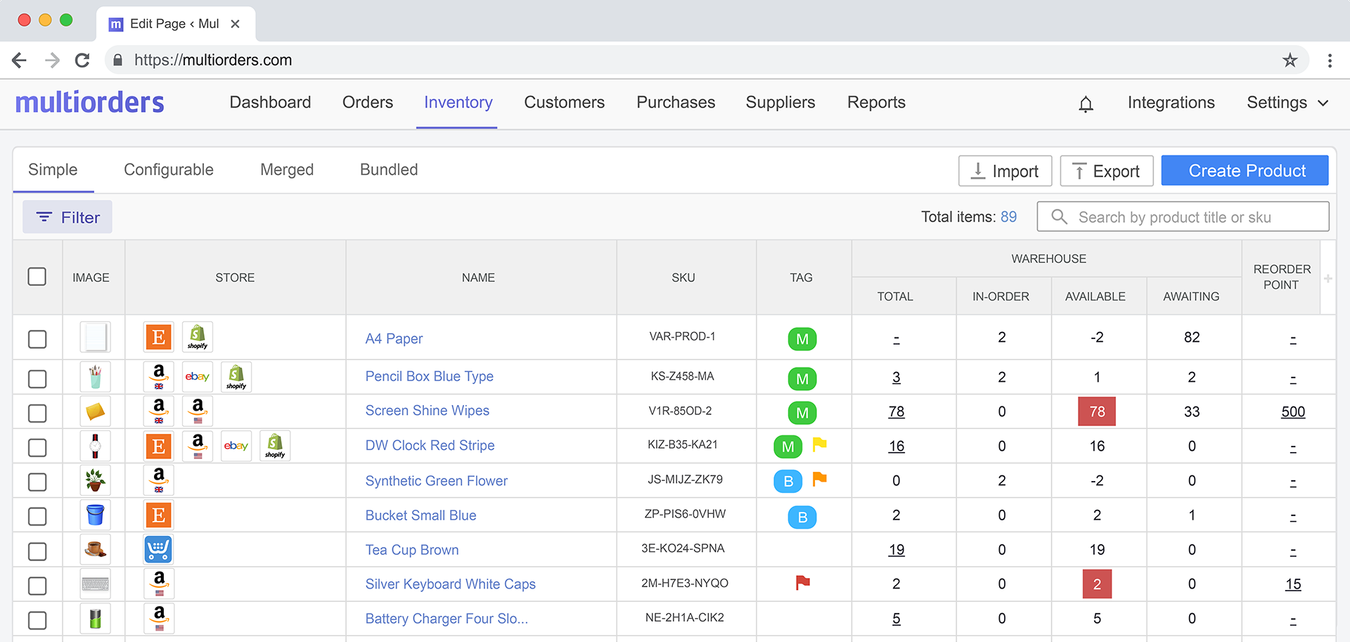 Multiorders gallery image