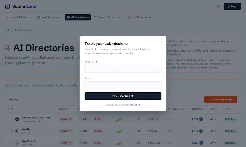 SubmitLists screenshot 6