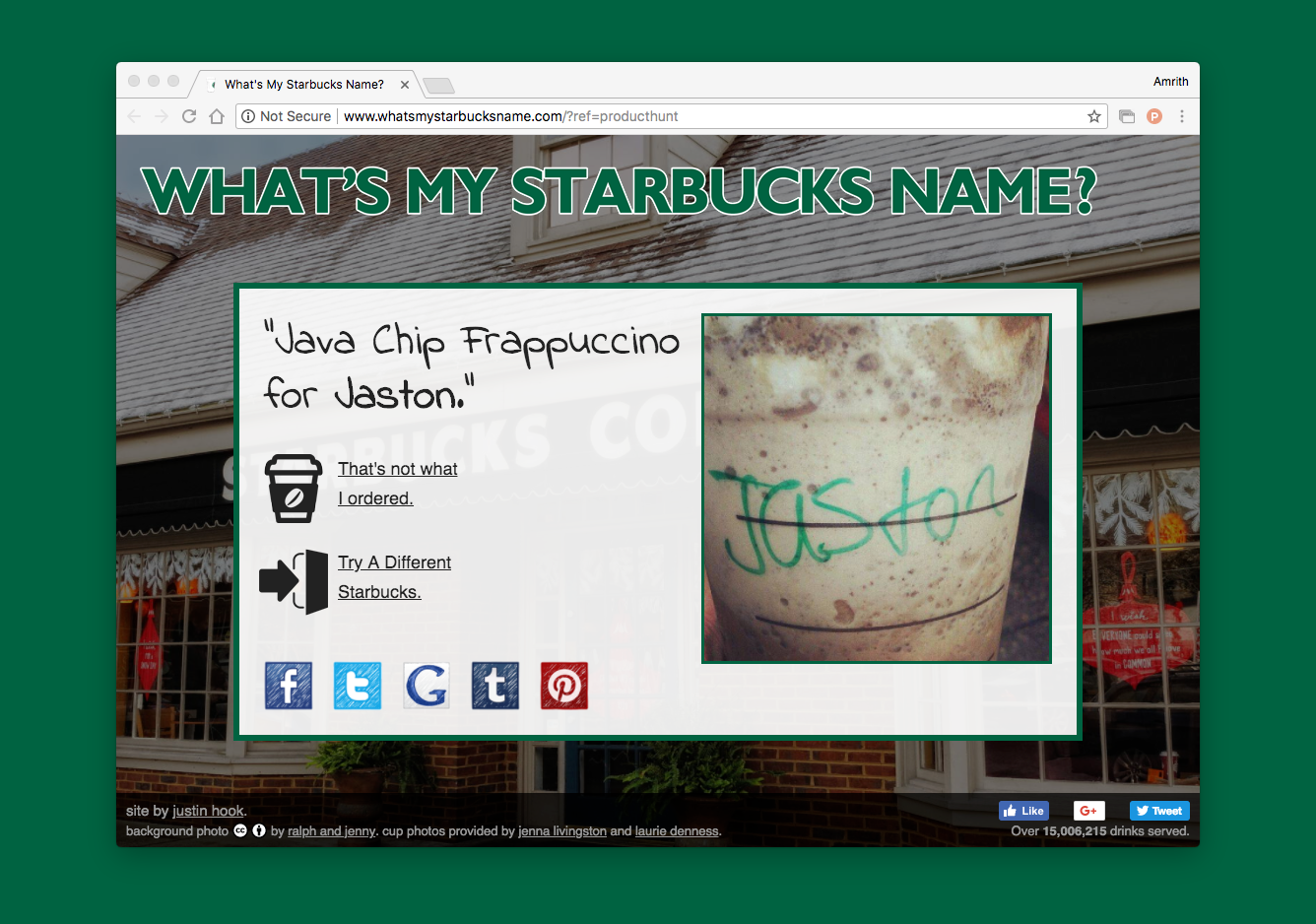 What's My Starbucks Name? gallery image