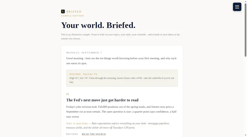 Briefed screenshot 2