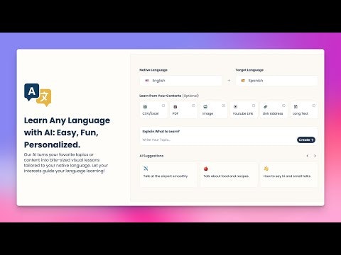 startuptile EasyLang AI-Learn any language with AI in a fun easy personalized way.