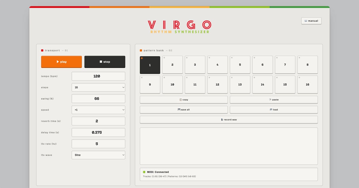 Virgo Rhythm Synthesizer gallery image