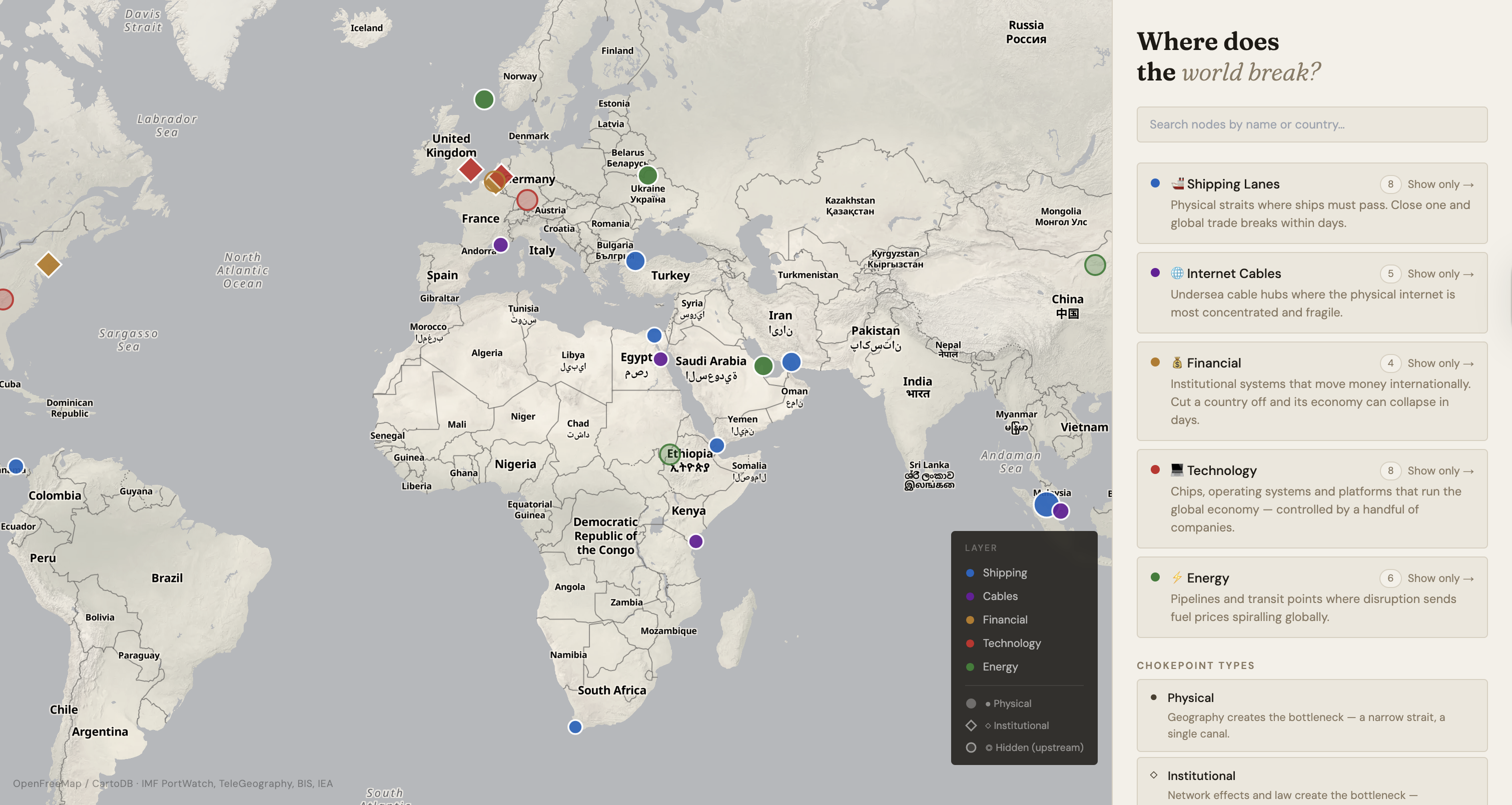 Global Chokepoints map gallery image