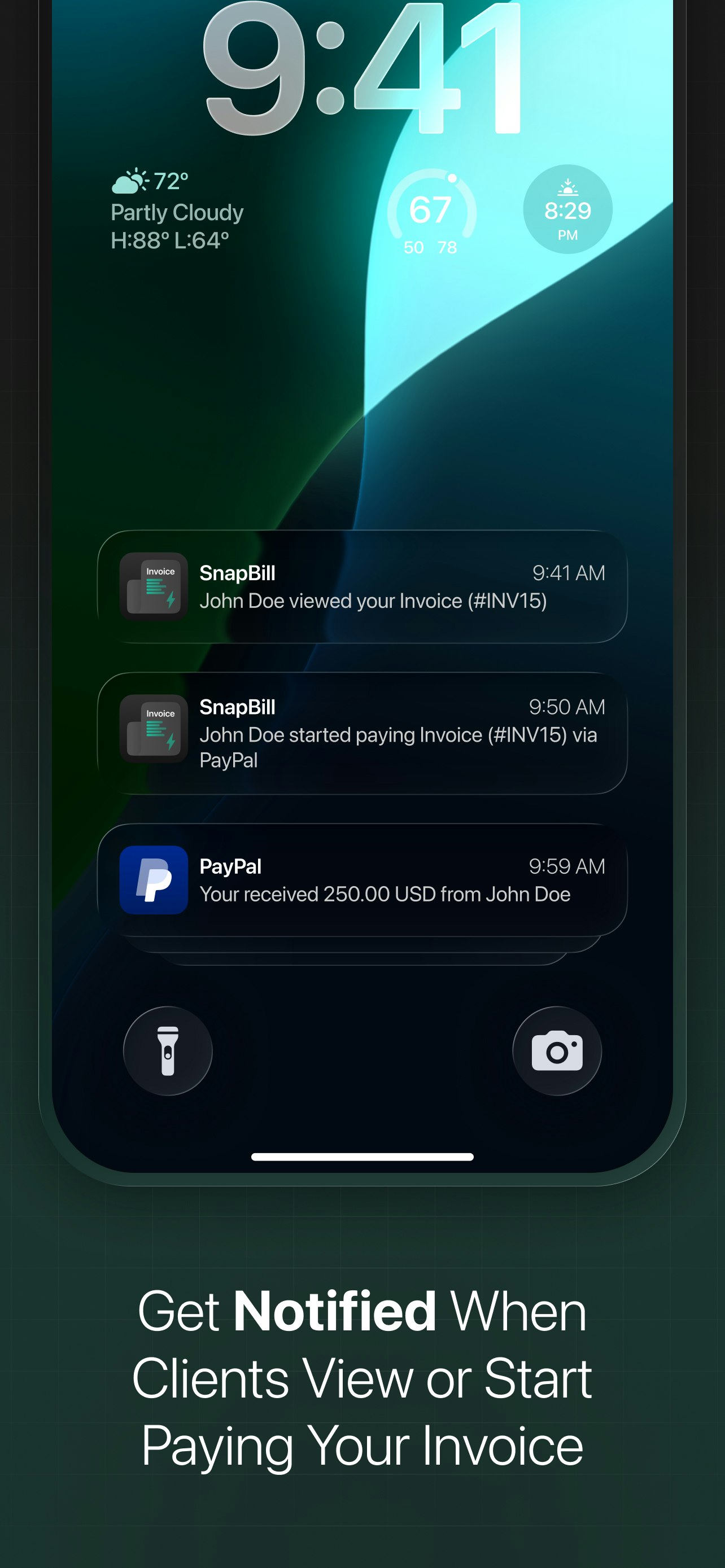 SnapBill - Invoice Template - Screenshot 2 showing product features and functionality