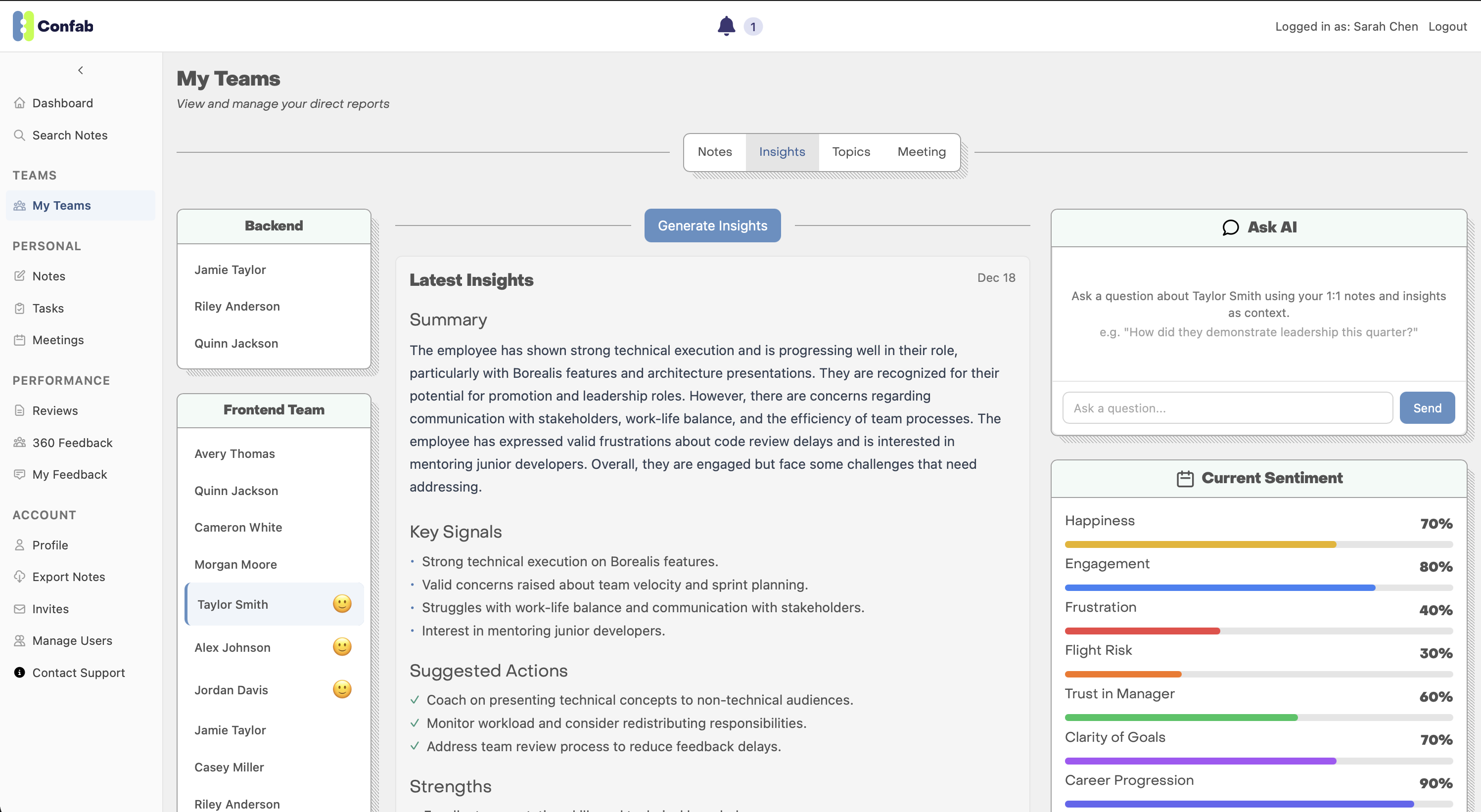 Confab - Screenshot 2 showing product features and functionality