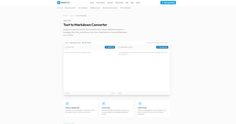 WordToMD — Word to Markdown Converter screenshot 3