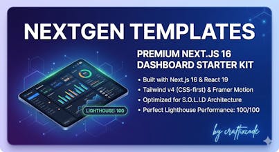 NextGen Dashboard Starter Kit gallery image