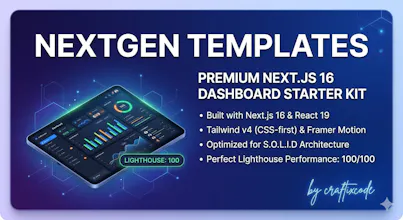 NextGen Dashboard Starter Kit gallery image
