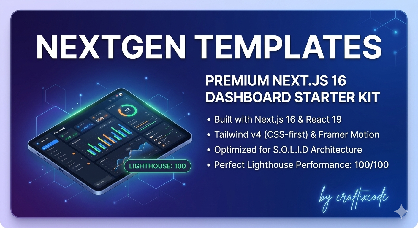 NextGen Dashboard Starter Kit media 1