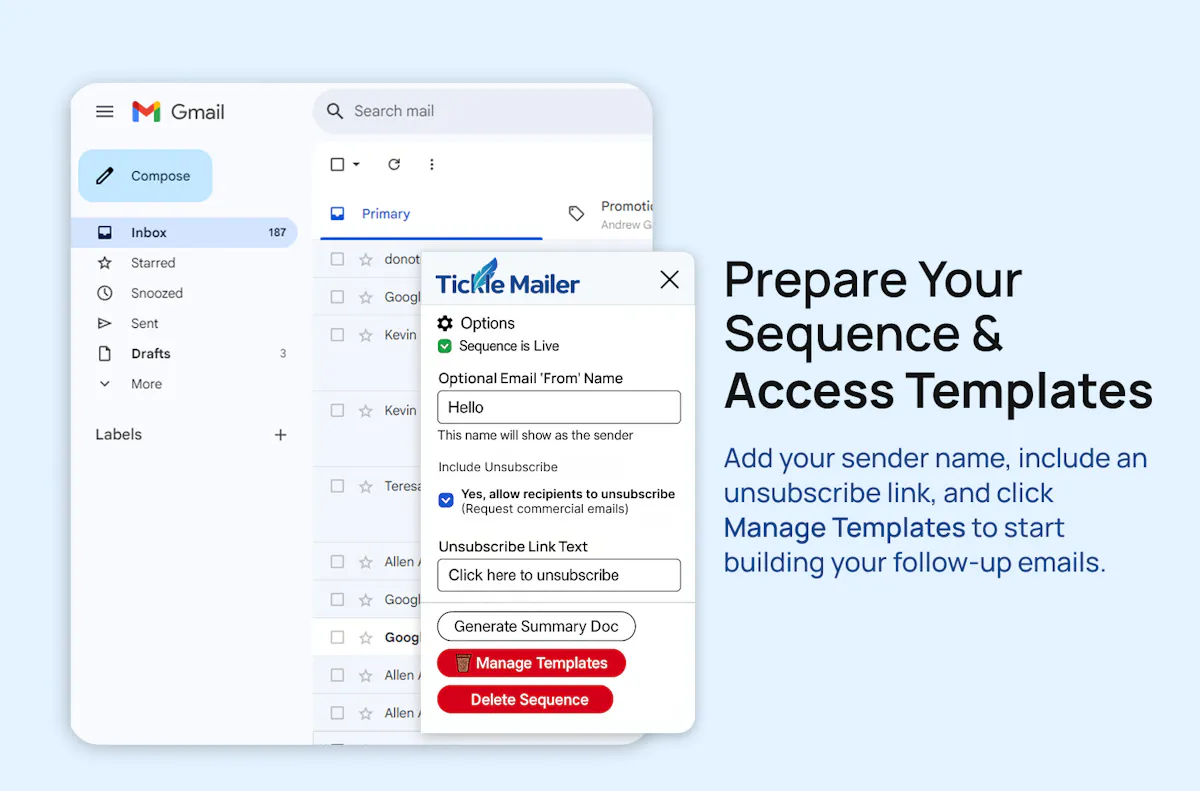 Tickle Mailer