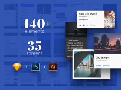 Material Design UI Kit by UXPin