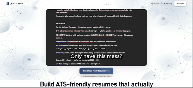 Resumee AI screenshot 3