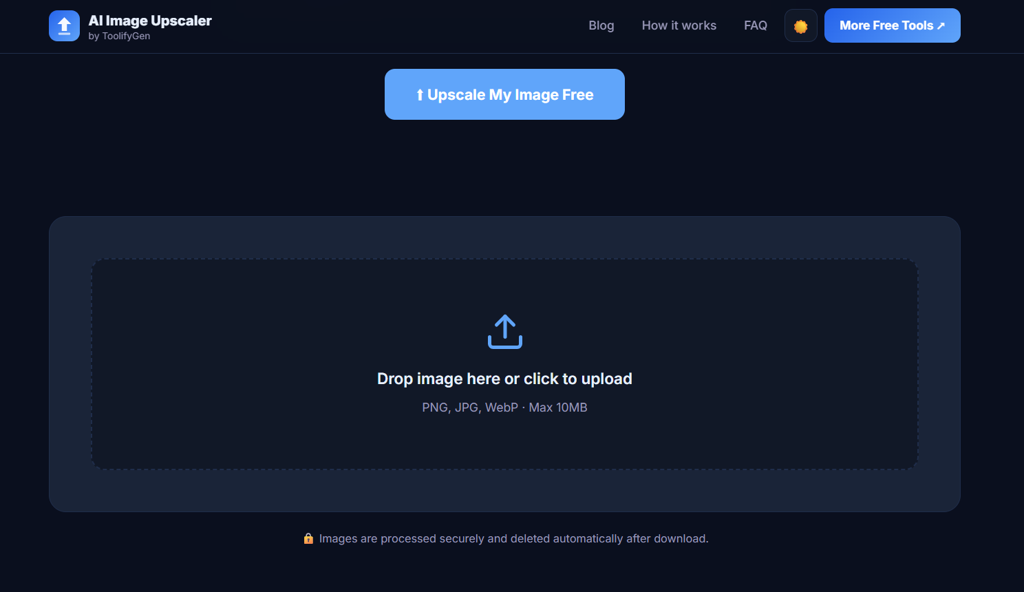 AI Image Upscaler by ToolifyGen gallery image