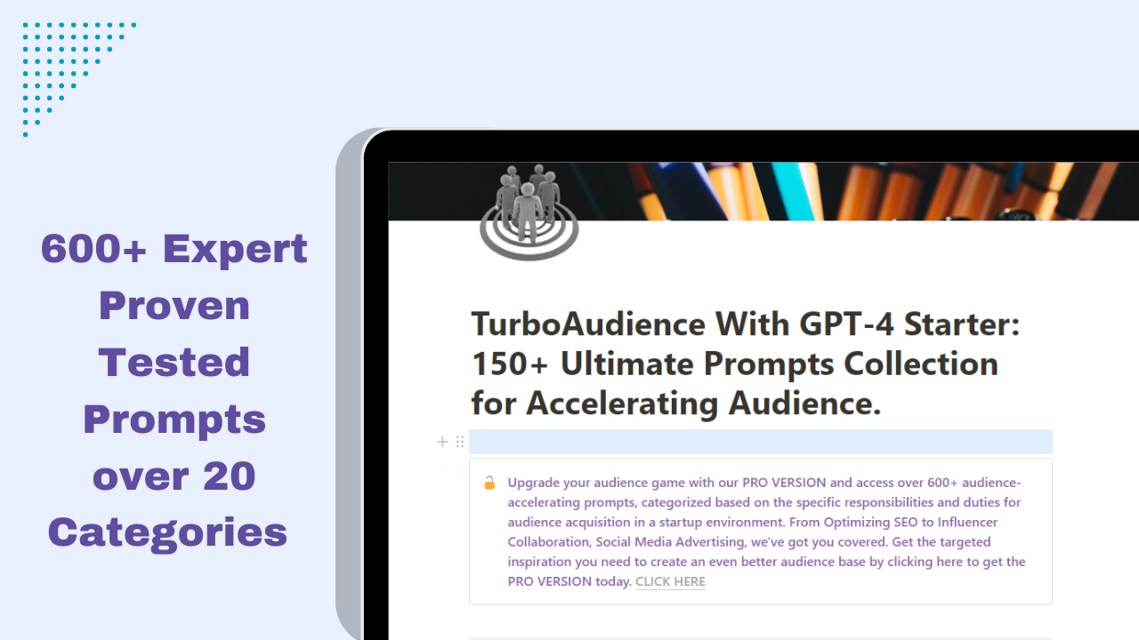 TurboAudience With GPT-4 - Propel your business with powerful prompts media 4