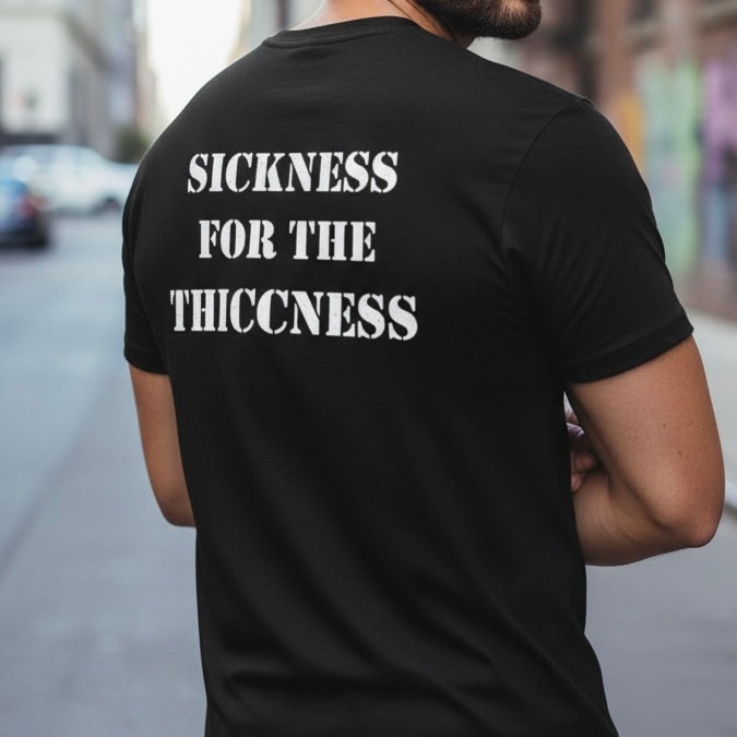 SICKNESS FOR THE THICCNESS TEE- Tshirt gallery image