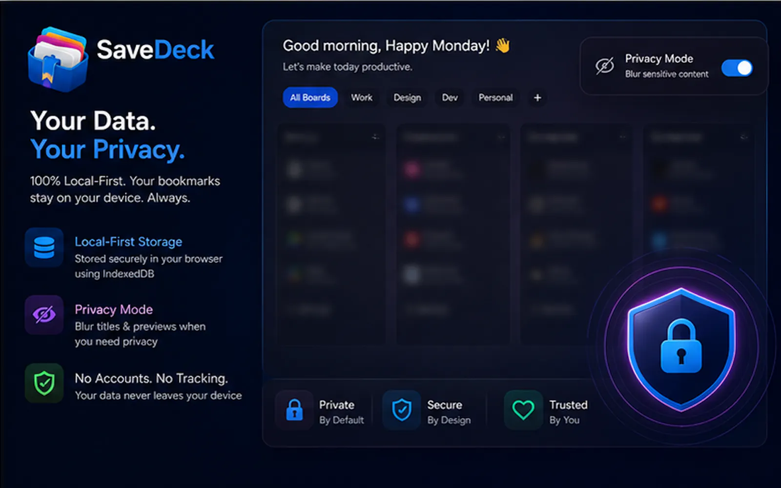 SaveDeck — Visual Bookmark Dashboard screenshot 2