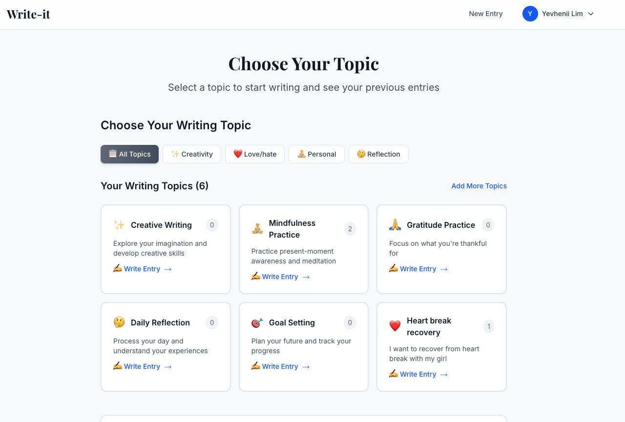 Write-it gallery image