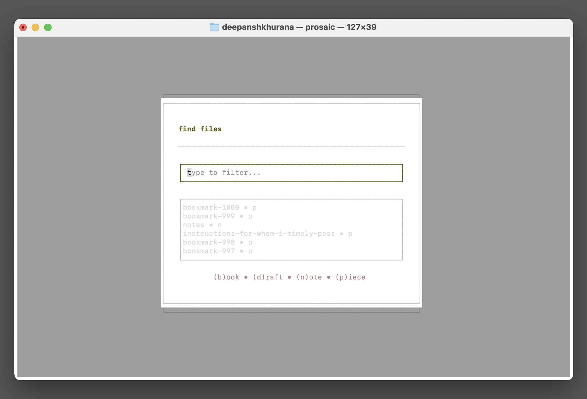 Prosaic - Screenshot 5 showing product features and functionality