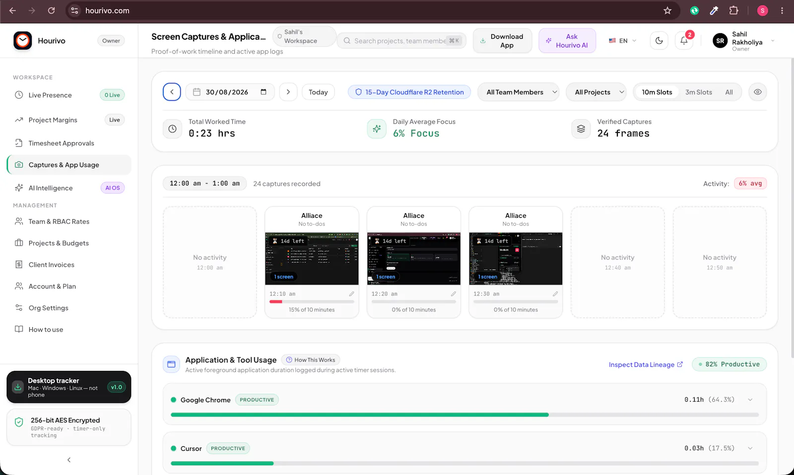 Hourivo screenshot 5
