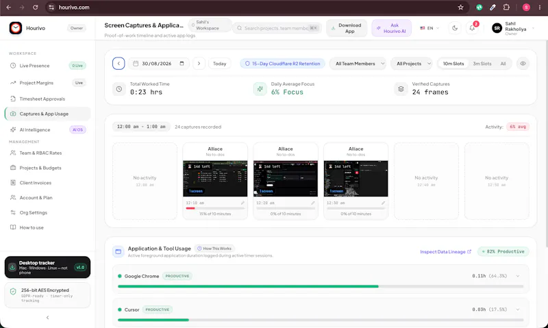 Hourivo screenshot 5