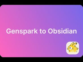 GensparkAI to Obsidian gallery image