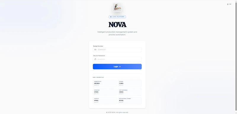 NOVA MES screenshot 2