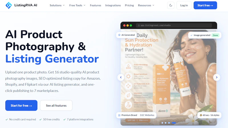 ListingRVA AI - AI Product Photography  screenshot 1