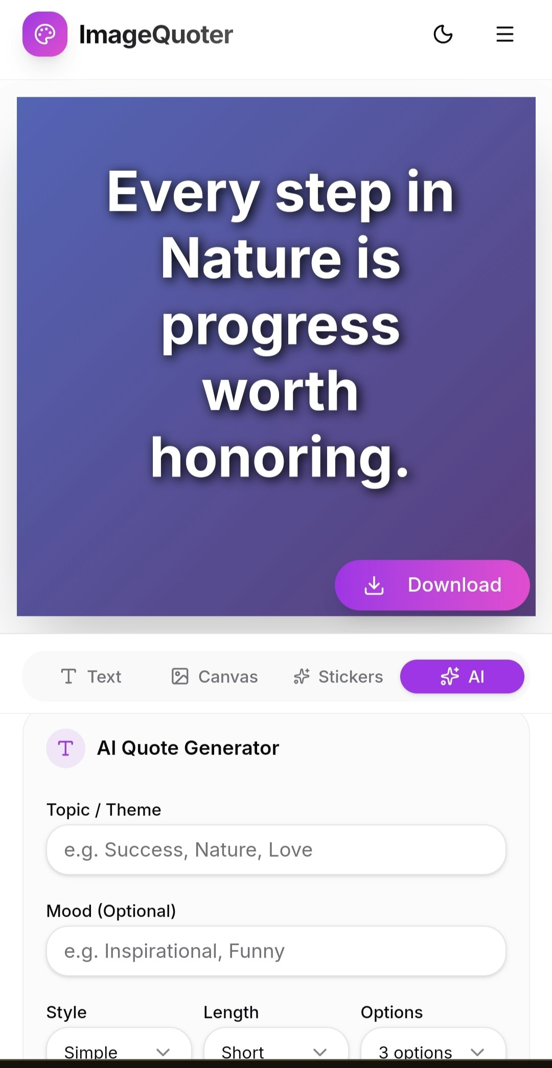 ImageQuoter gallery image