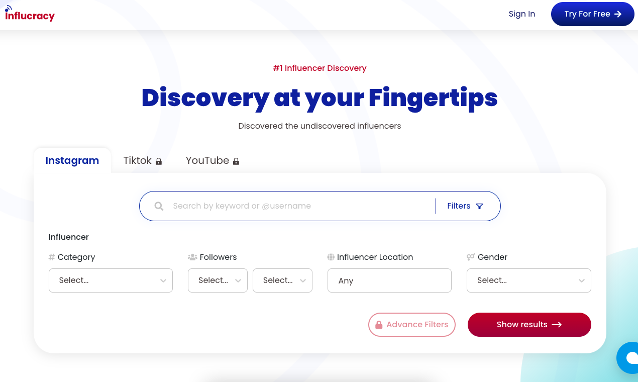 Influcracy Discovery gallery image