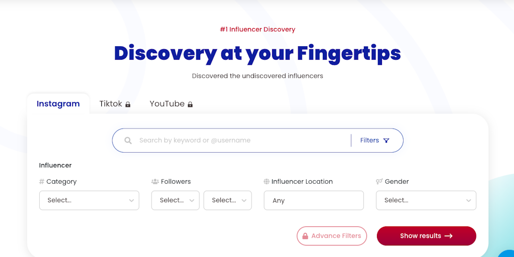 Influcracy Discovery - Discover the undiscovered social media influencers | Product Hunt