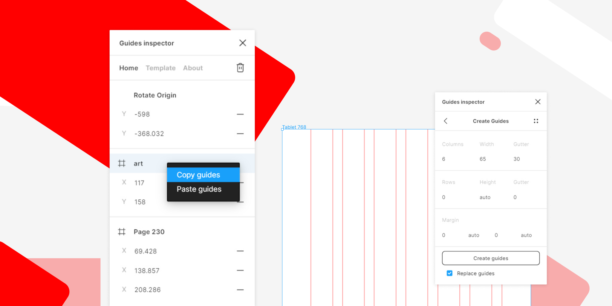 Guides inspector | Figma Plugin gallery image