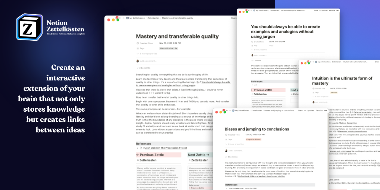 Notion Zettelkästen gallery image