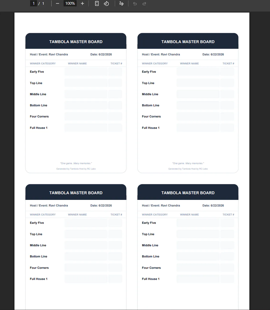 Tambola Host gallery image