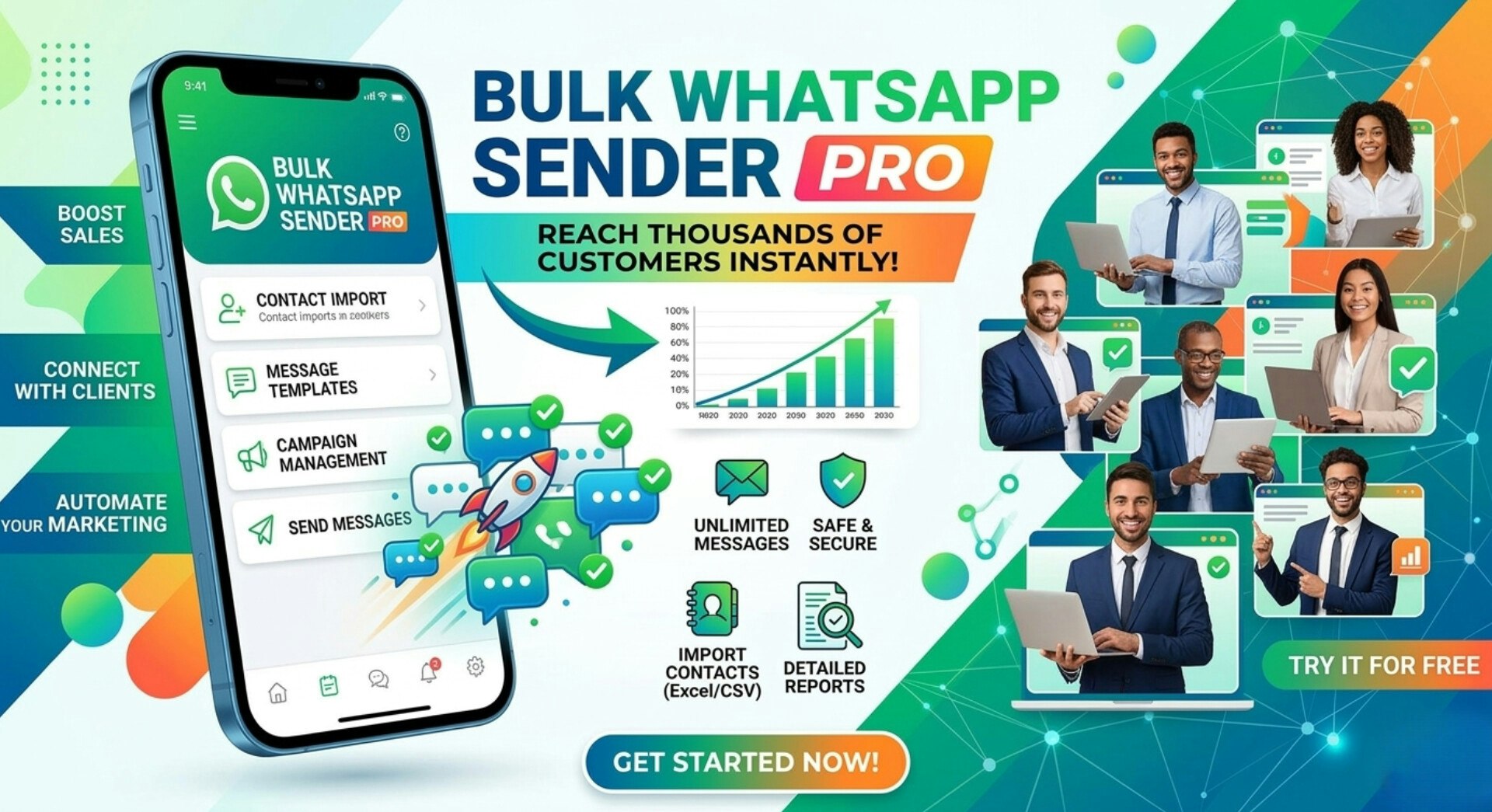 Bulk WhatsApp Sender Pro media 1