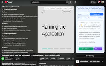 Youtube to linkedin & twitter posts gallery image