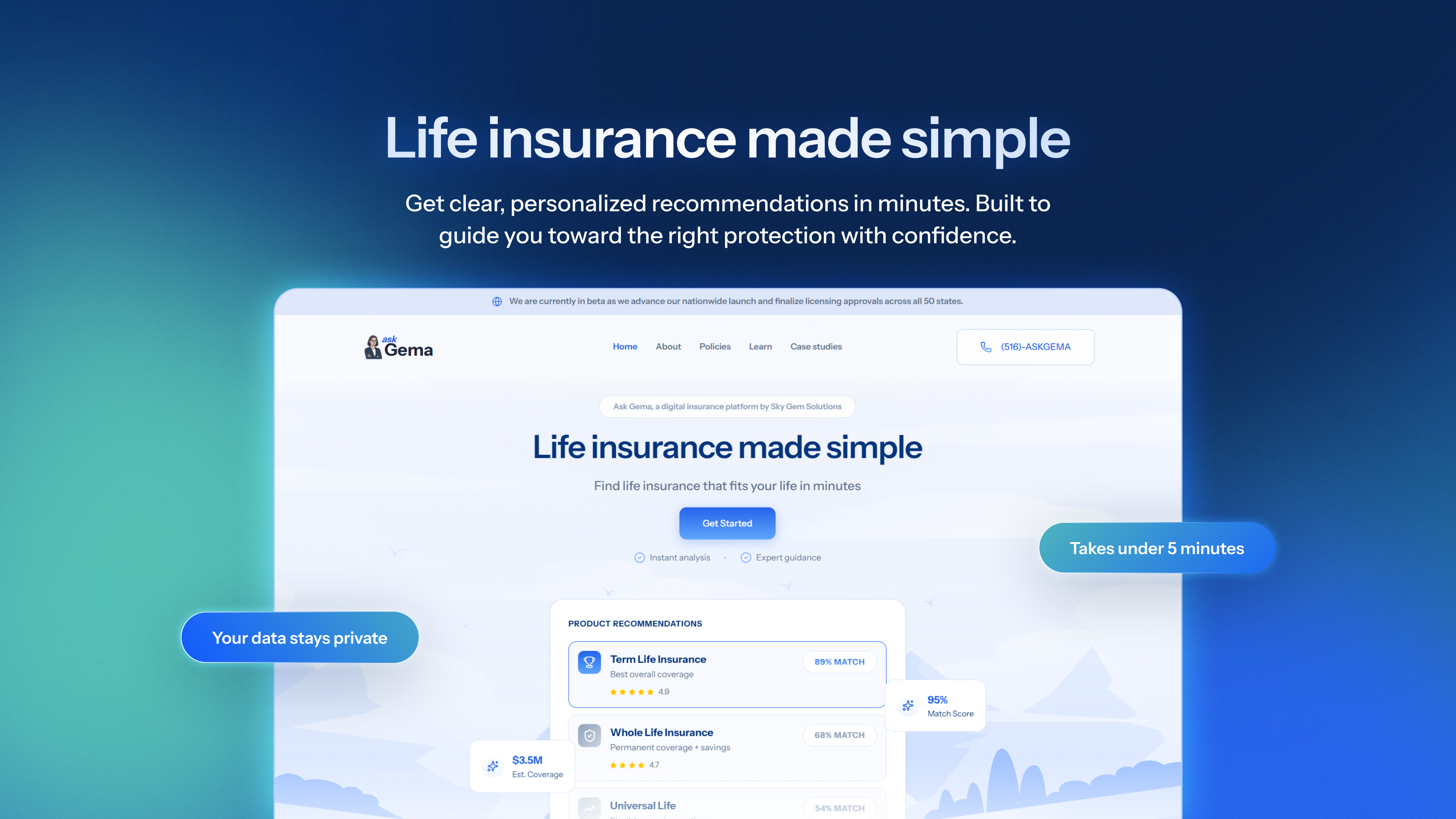 Ask Gema - Screenshot 2 showing product features and functionality