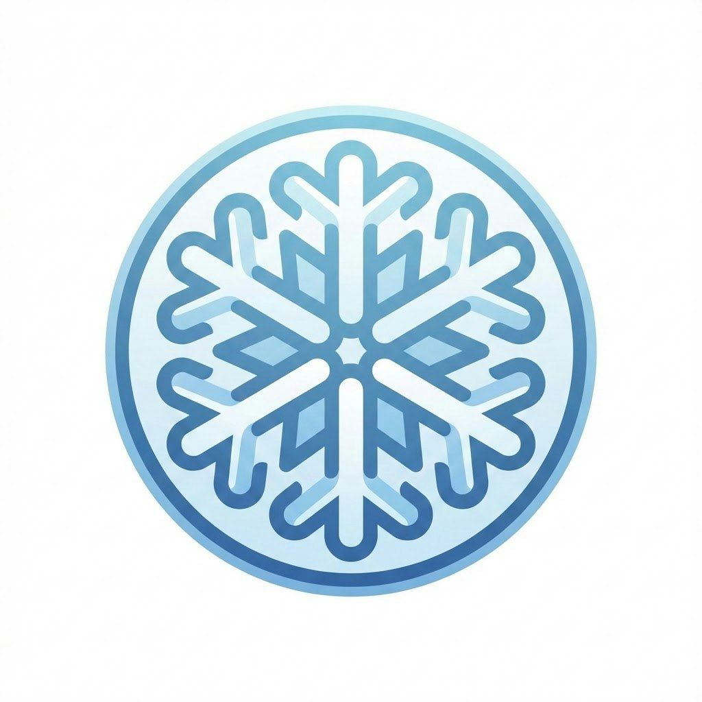 White Christmas Forecast 2025 - Product Hunt launch logo and brand identity