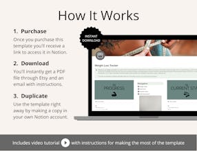 Weight Loss Tracker Notion Template gallery image