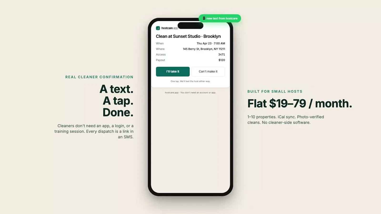 hostcare.app screenshot 1 (video preview)