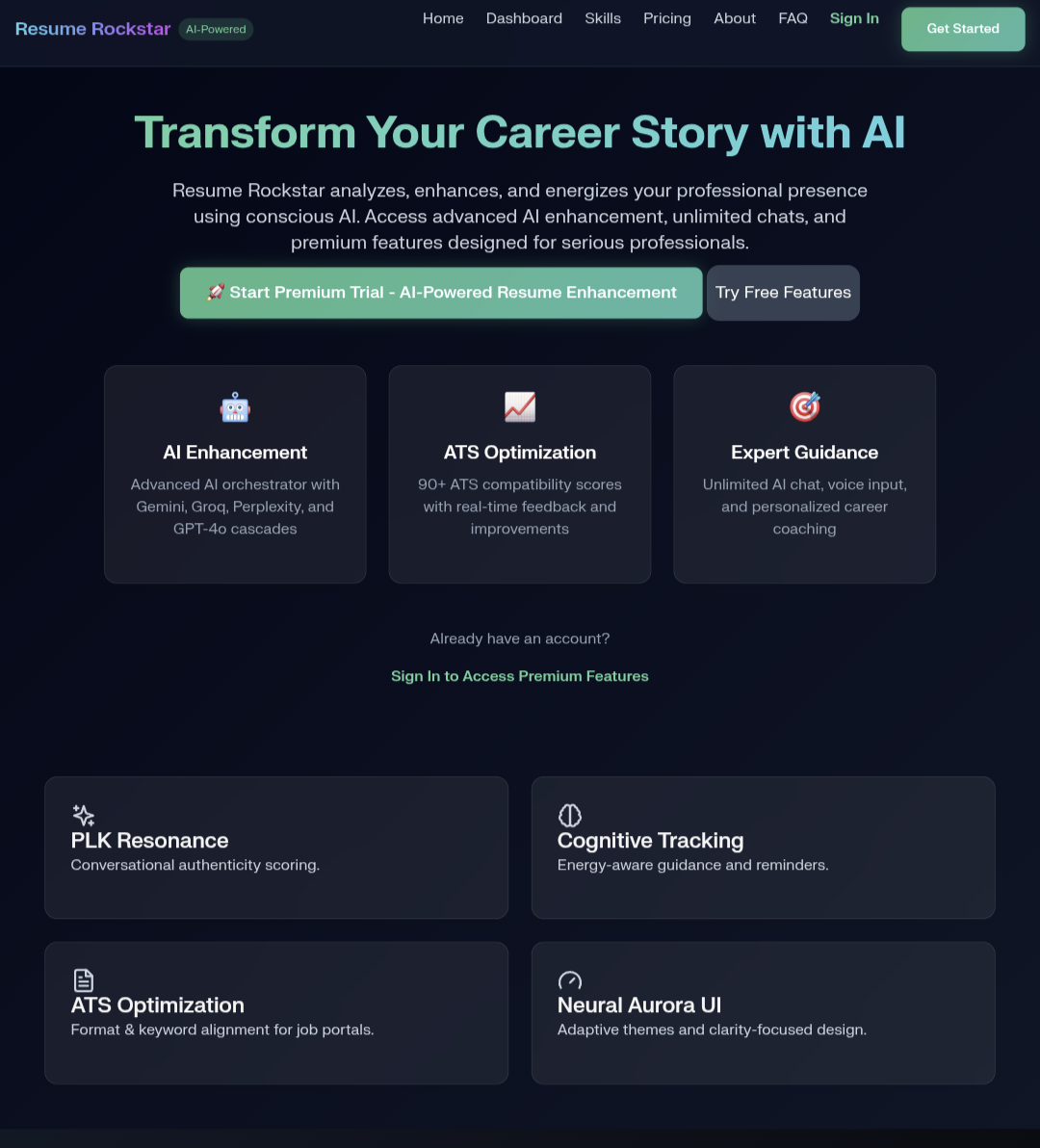 Resume Rockstar - Screenshot 3 showing product features and functionality