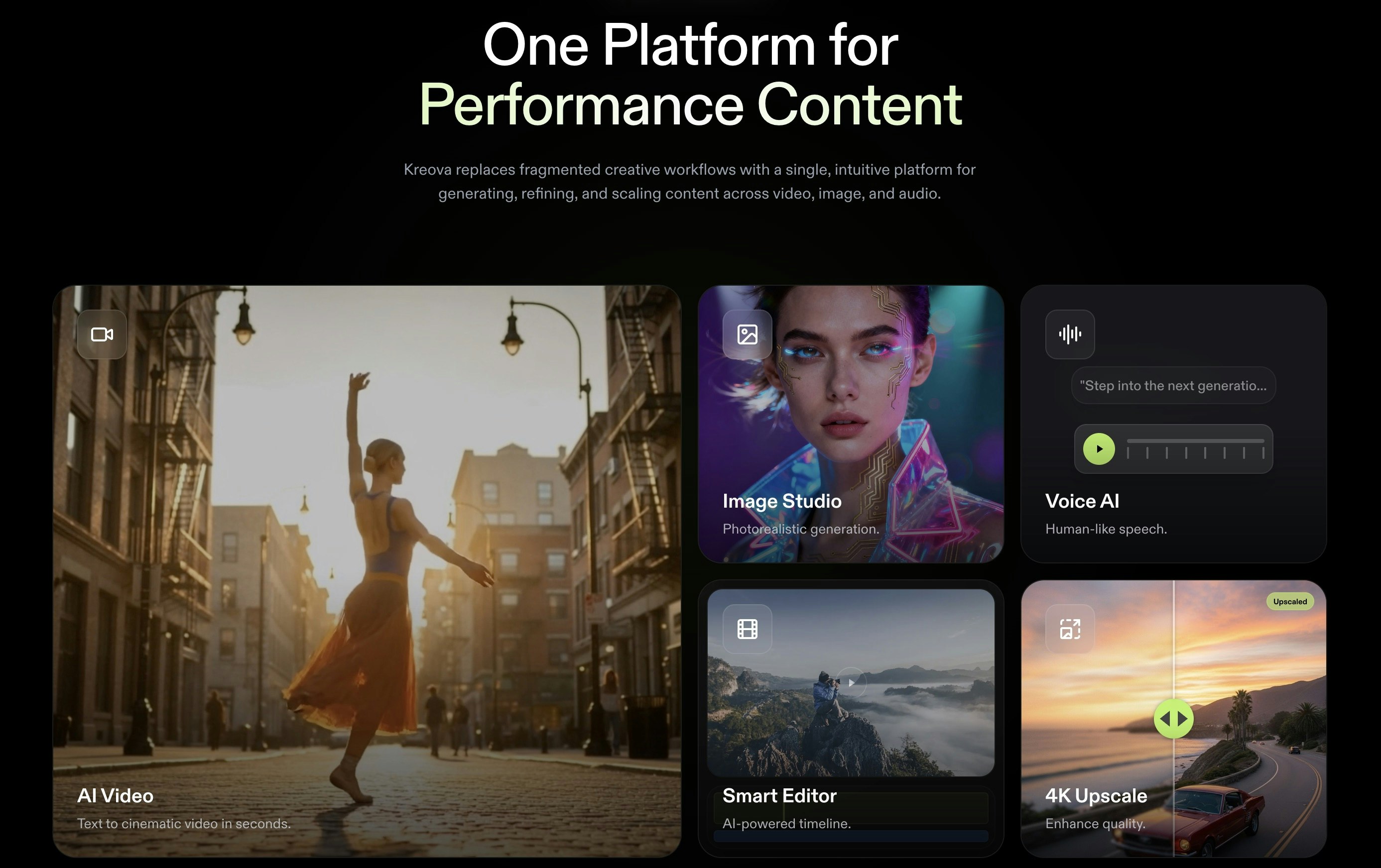 Kreova 2.0 - Screenshot 2 showing product features and functionality