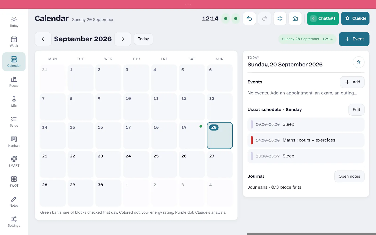 My AI Vocal Planner screenshot 3